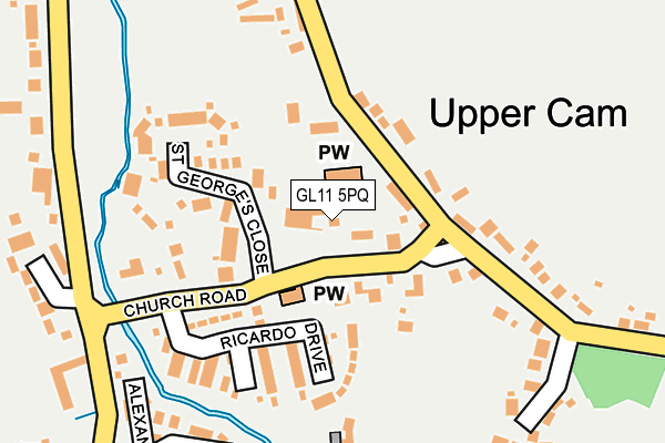 GL11 5PQ map - OS OpenMap – Local (Ordnance Survey)