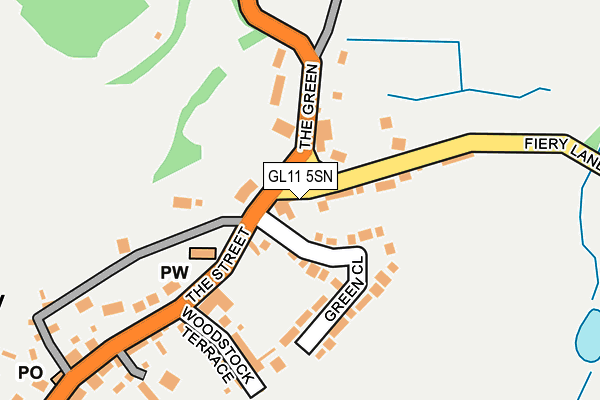 GL11 5SN map - OS OpenMap – Local (Ordnance Survey)