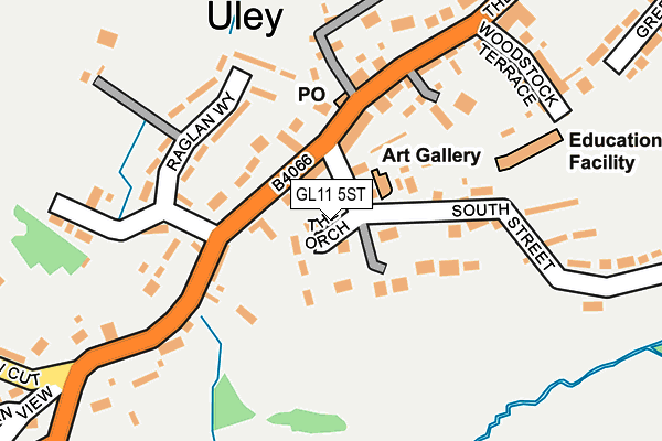 GL11 5ST map - OS OpenMap – Local (Ordnance Survey)