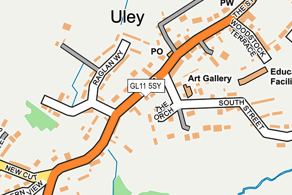 GL11 5SY map - OS OpenMap – Local (Ordnance Survey)