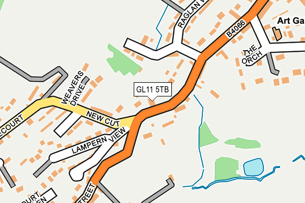 GL11 5TB map - OS OpenMap – Local (Ordnance Survey)