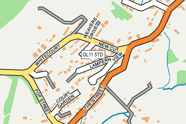 GL11 5TD map - OS OpenMap – Local (Ordnance Survey)