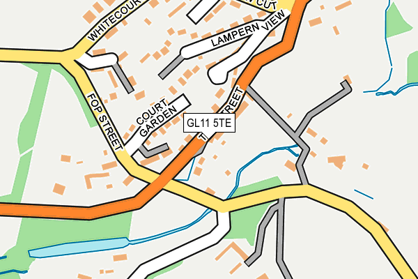 GL11 5TE map - OS OpenMap – Local (Ordnance Survey)