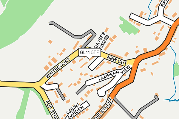 GL11 5TF map - OS OpenMap – Local (Ordnance Survey)