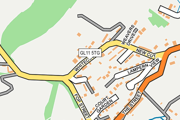 GL11 5TG map - OS OpenMap – Local (Ordnance Survey)