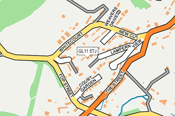 GL11 5TJ map - OS OpenMap – Local (Ordnance Survey)