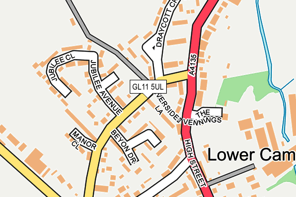 GL11 5UL map - OS OpenMap – Local (Ordnance Survey)