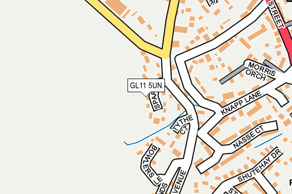 GL11 5UN map - OS OpenMap – Local (Ordnance Survey)