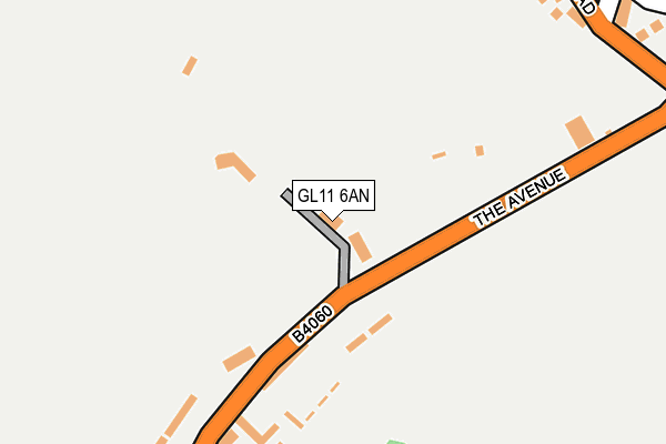 GL11 6AN map - OS OpenMap – Local (Ordnance Survey)