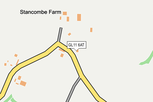 GL11 6AT map - OS OpenMap – Local (Ordnance Survey)