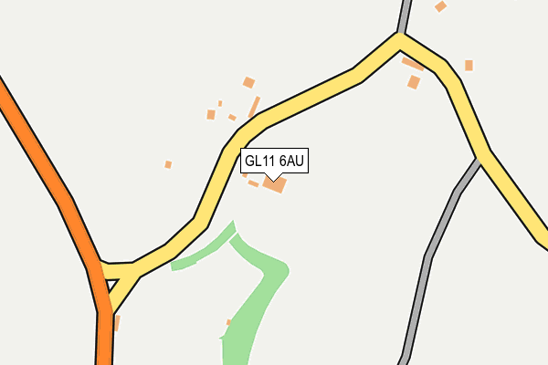 GL11 6AU map - OS OpenMap – Local (Ordnance Survey)