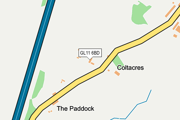 GL11 6BD map - OS OpenMap – Local (Ordnance Survey)