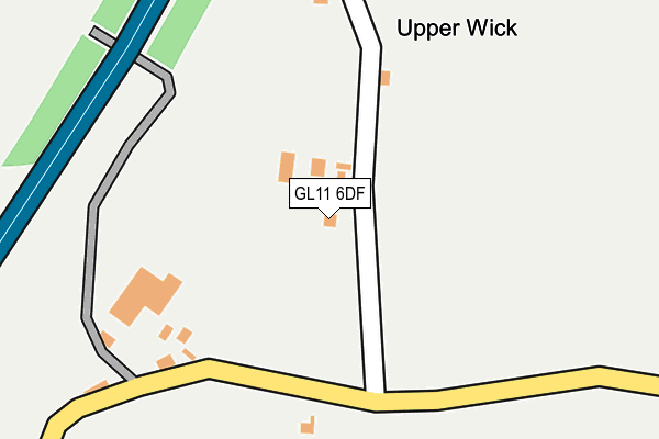 GL11 6DF map - OS OpenMap – Local (Ordnance Survey)