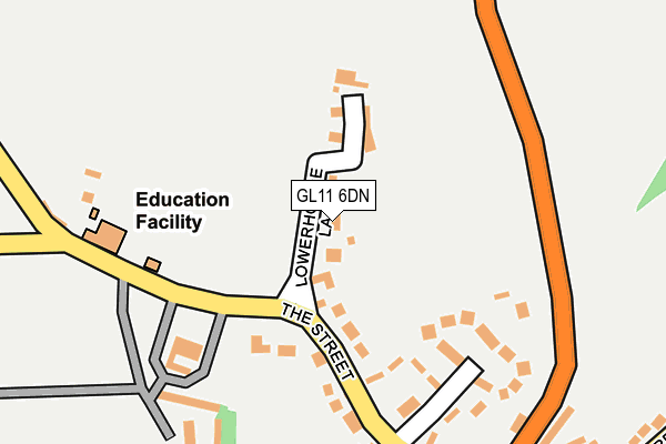 GL11 6DN map - OS OpenMap – Local (Ordnance Survey)