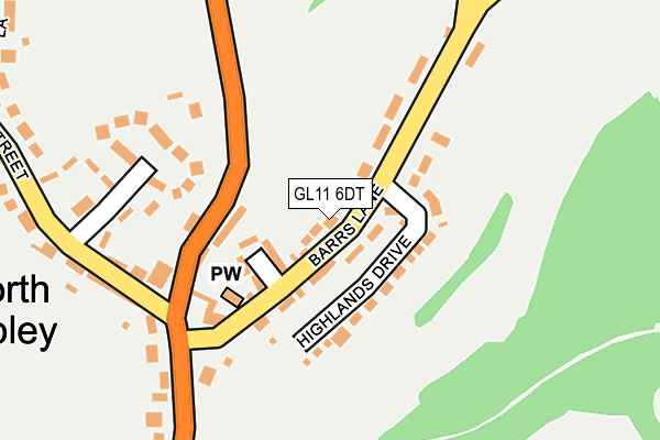 GL11 6DT map - OS OpenMap – Local (Ordnance Survey)