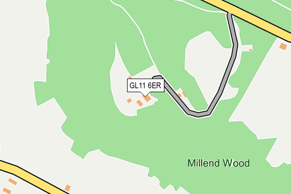 GL11 6ER map - OS OpenMap – Local (Ordnance Survey)