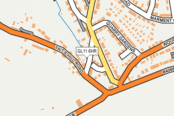 GL11 6HR map - OS OpenMap – Local (Ordnance Survey)