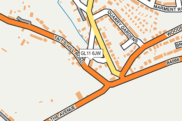 GL11 6JW map - OS OpenMap – Local (Ordnance Survey)