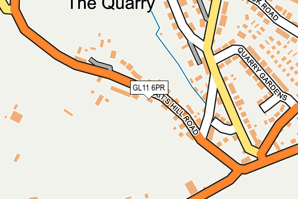 GL11 6PR map - OS OpenMap – Local (Ordnance Survey)