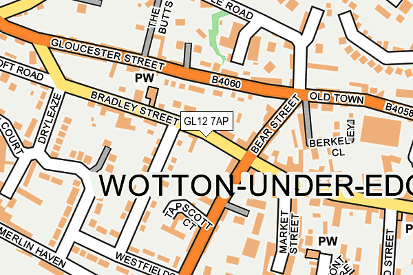 Map of OLD COURT HOUSE (WOTTON-UNDER-EDGE) LIMITED(THE) at local scale