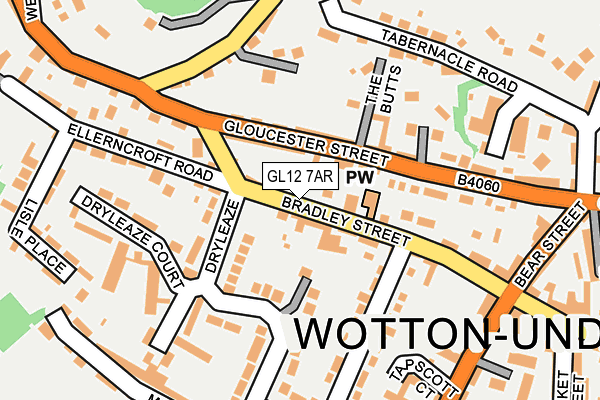 GL12 7AR map - OS OpenMap – Local (Ordnance Survey)