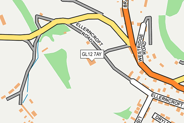 GL12 7AY map - OS OpenMap – Local (Ordnance Survey)