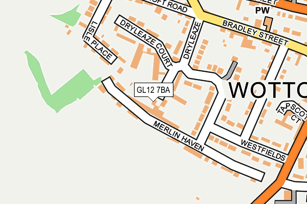 GL12 7BA map - OS OpenMap – Local (Ordnance Survey)