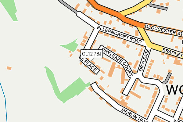 GL12 7BJ map - OS OpenMap – Local (Ordnance Survey)