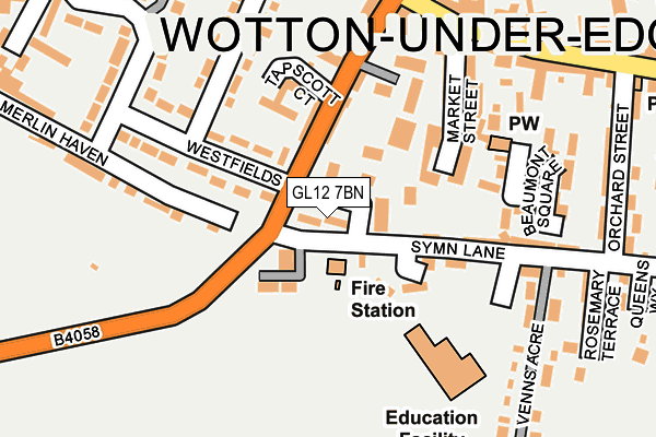 GL12 7BN map - OS OpenMap – Local (Ordnance Survey)