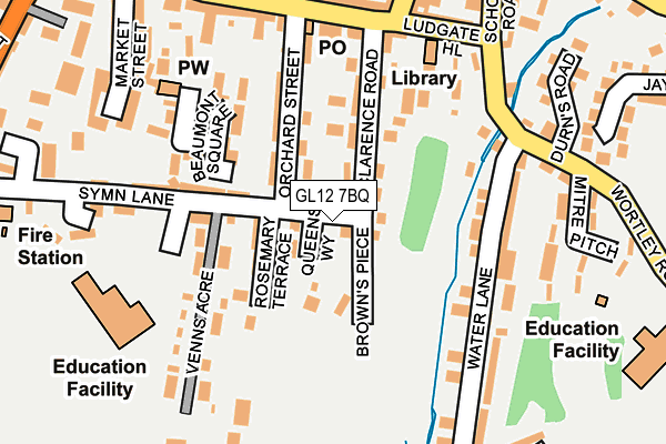 GL12 7BQ map - OS OpenMap – Local (Ordnance Survey)