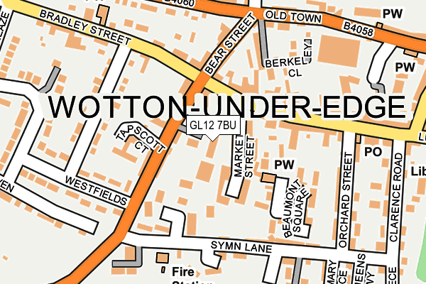 GL12 7BU map - OS OpenMap – Local (Ordnance Survey)