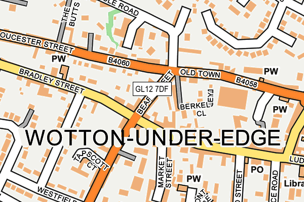 GL12 7DF map - OS OpenMap – Local (Ordnance Survey)