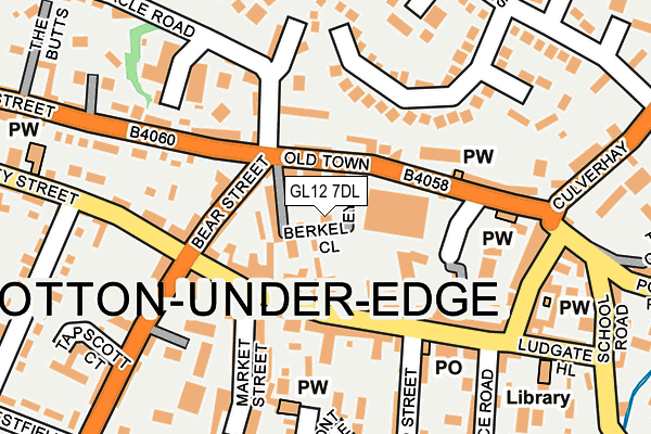 GL12 7DL map - OS OpenMap – Local (Ordnance Survey)