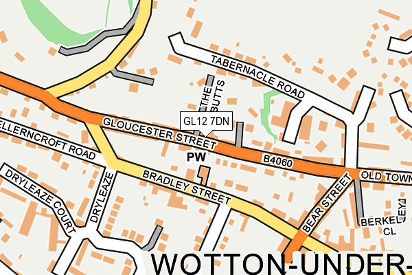 GL12 7DN map - OS OpenMap – Local (Ordnance Survey)