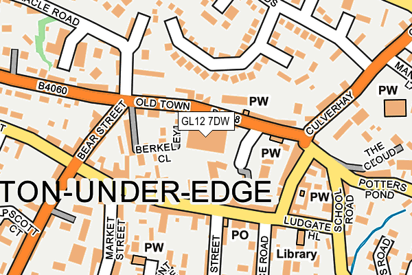 GL12 7DW map - OS OpenMap – Local (Ordnance Survey)