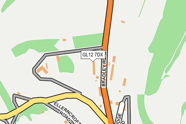 GL12 7DX map - OS OpenMap – Local (Ordnance Survey)