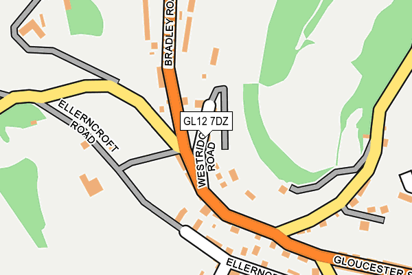 GL12 7DZ map - OS OpenMap – Local (Ordnance Survey)