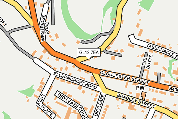 GL12 7EA map - OS OpenMap – Local (Ordnance Survey)