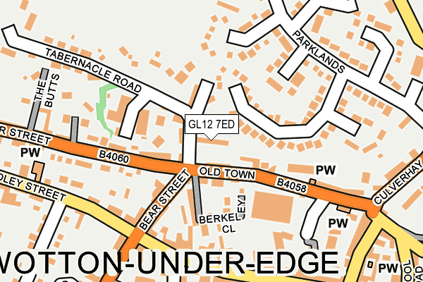 GL12 7ED map - OS OpenMap – Local (Ordnance Survey)