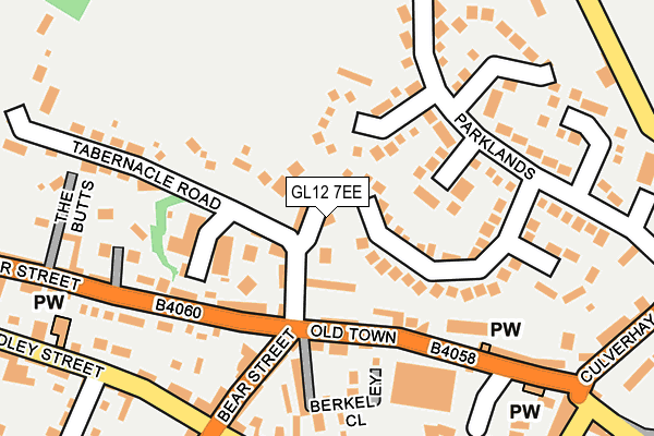 GL12 7EE map - OS OpenMap – Local (Ordnance Survey)