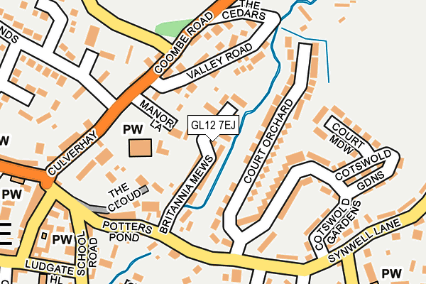 GL12 7EJ map - OS OpenMap – Local (Ordnance Survey)