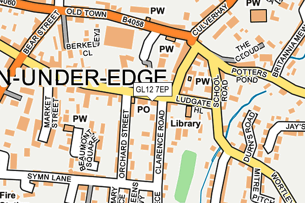 GL12 7EP map - OS OpenMap – Local (Ordnance Survey)