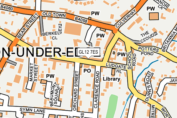 GL12 7ES map - OS OpenMap – Local (Ordnance Survey)