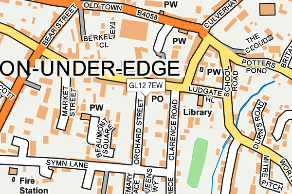 GL12 7EW map - OS OpenMap – Local (Ordnance Survey)