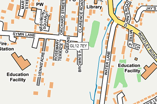 GL12 7EY map - OS OpenMap – Local (Ordnance Survey)