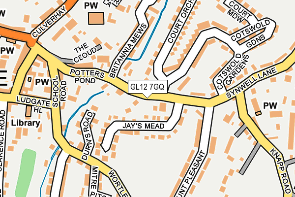GL12 7GQ map - OS OpenMap – Local (Ordnance Survey)