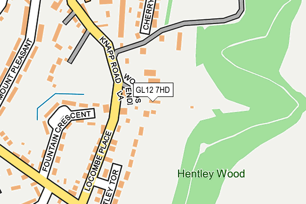 GL12 7HD map - OS OpenMap – Local (Ordnance Survey)