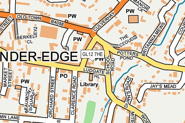 GL12 7HE map - OS OpenMap – Local (Ordnance Survey)