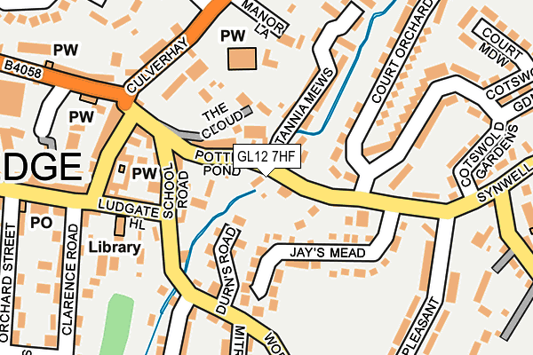 GL12 7HF map - OS OpenMap – Local (Ordnance Survey)