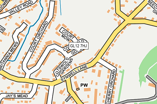 GL12 7HJ map - OS OpenMap – Local (Ordnance Survey)
